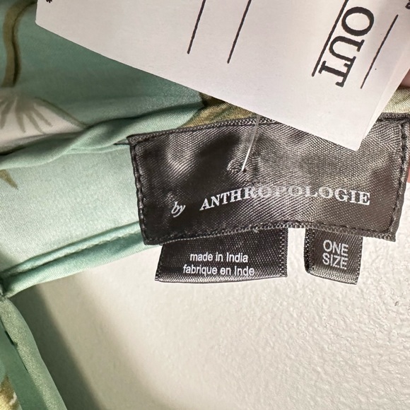 By Anthropologie Satin Tie Front Belted Floral Maxi Dress Caftan - Picture 12 of 12